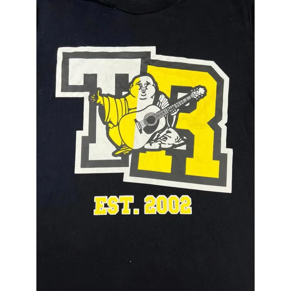 True Religion‎ Men's Black Graphic T-Shirt Size Medium
